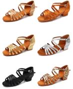 Salsa schoenen dans tango hakken dames kinderen meisjes, Verzenden, Nieuw, Dansschoenen
