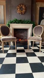 Vicenza velours stoeltjes, Huis en Inrichting, Stoelen, Overige kleuren, Ophalen of Verzenden, Zo goed als nieuw, Vier