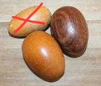 2 x antiek houten stop ei / stopei PRIJS PER STUK, Antiek en Kunst, Ophalen of Verzenden