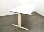Bureau Aspa 160x80 wit, verstelbaar, Ophalen, Zo goed als nieuw, Bureau