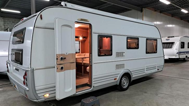 TABBERT DA VINCI 540 DM STAPELBED 2008 full options, Caravans en Kamperen, Caravans, Particulier, Rondzit, Tabbert, Douche, Fietsenrek