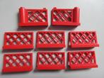 nr. 8484, 8 Rode vintage hekjes. Verzenden is mogelijk., Kinderen en Baby's, Speelgoed | Duplo en Lego, Ophalen, Gebruikt, Complete set