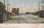 SANTPOORT- 1908 - station, Verzamelen, Ansichtkaarten | Nederland, Gelopen, Noord-Holland, Voor 1920, Verzenden