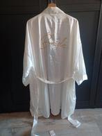 Bruidskimono wit "Bride" nieuw maat L, Ophalen of Verzenden, Nieuw, Wit, Accessoires