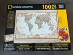 MB National Geographic puzzel 1000 stukjes explorer map, Hobby en Vrije tijd, Denksport en Puzzels, Ophalen of Verzenden, Zo goed als nieuw