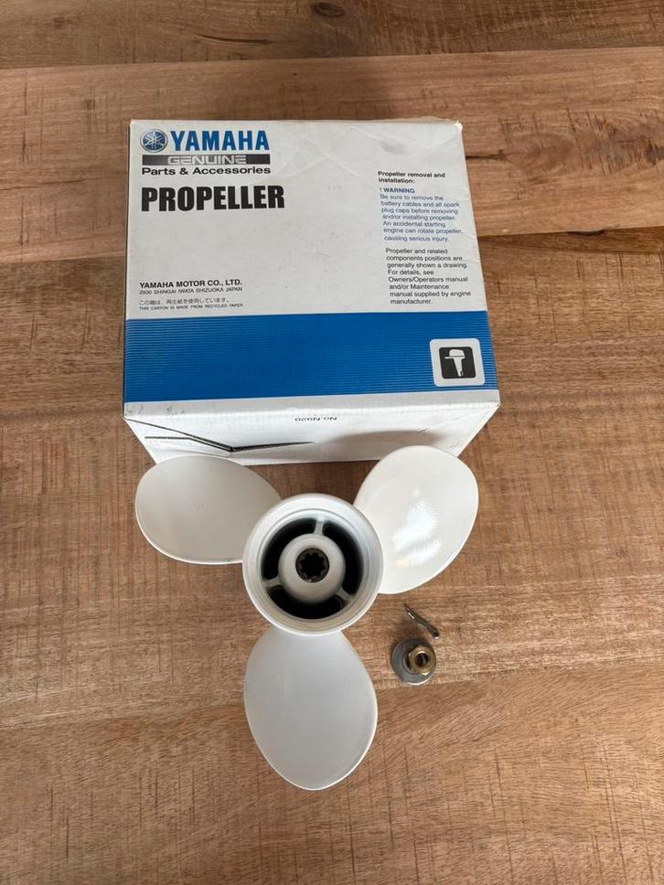 Yamaha Propeller Aluminium 91/4X12-J1 Yamaha 20 15 9.9 PK, Watersport en Boten, Bootonderdelen, Nieuw, Motor en Techniek, Motorboot