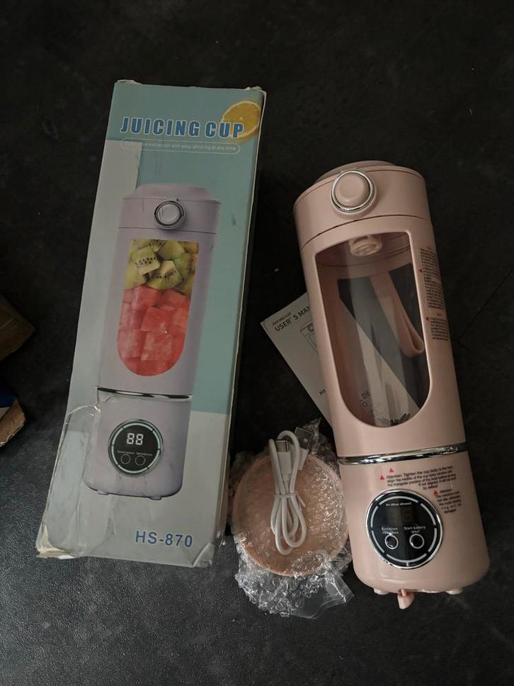 Nieuwe Draagbare Blender/Smoothie Maker, Witgoed en Apparatuur, Blenders, Nieuw, Blender to go, Ophalen of Verzenden