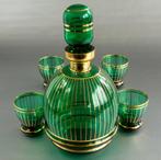 Glazen karaf met glaasjes, antiek, Antiek en Kunst, Antiek | Glas en Kristal, Ophalen