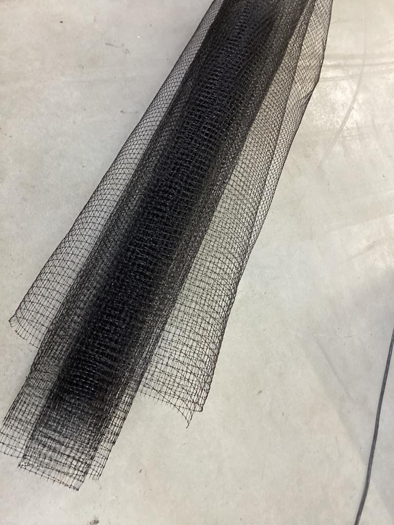 Zwart kunststof volière gaas 500x150 cm= 7,5 m2, Dieren en Toebehoren, Ophalen, Nieuw, Kunststof, Broedkooi of Kweekkooi