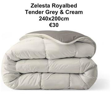 Zelesta Royalbed Tender Grey & Cream 240x200 NIEUW beschikbaar voor biedingen