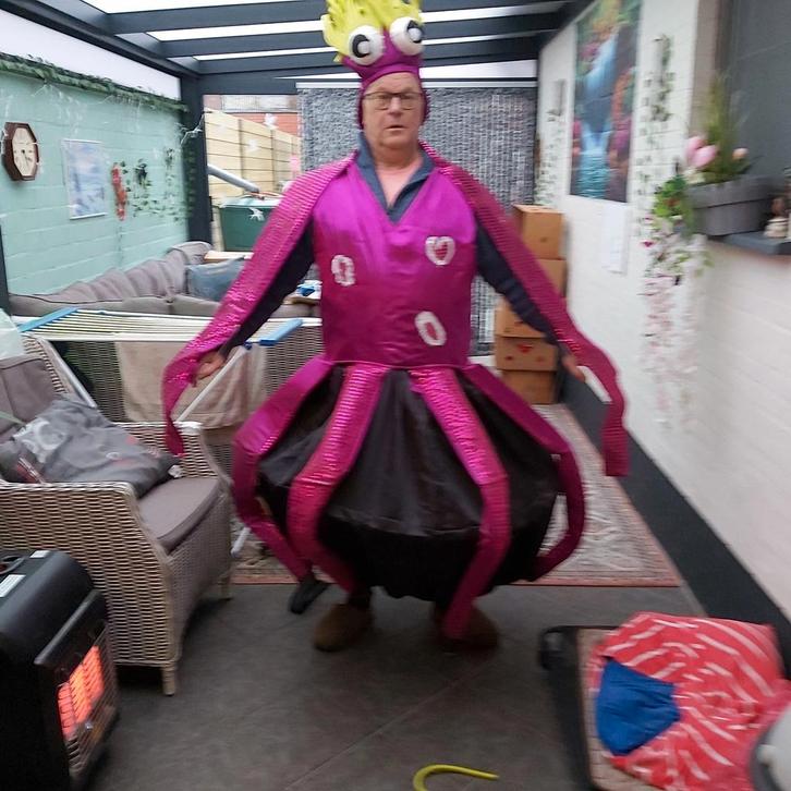 Inktvissen Loopgroep Kostuum, Kleding | Heren, Carnavalskleding en Feestkleding, Zo goed als nieuw, Kleding, Carnaval, Overige maten