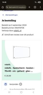 Spatscherm keuken glas, Ophalen, Nieuw, 50 tot 100 cm, Minder dan 100 cm