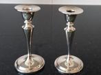 Keltum  verzilverde kandelaars  2x samen voor, Antiek en Kunst, Antiek | Goud en Zilver, Ophalen of Verzenden