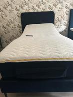 Elektrisch verstelbare boxspring 1-persoons + topper, Huis en Inrichting, Slaapkamer | Bedden, Ophalen, Verstelbaar, 90 cm, Eenpersoons