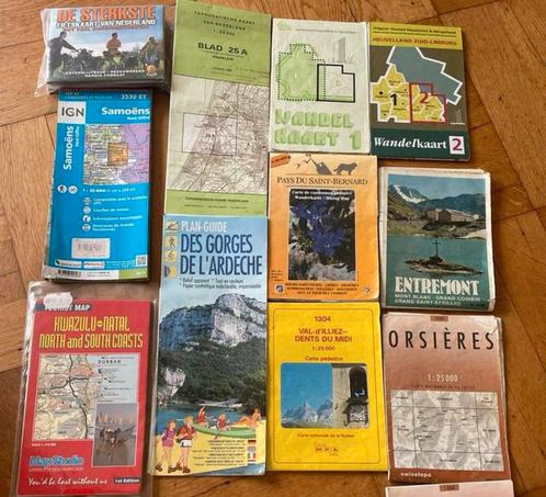 Topografische kaarten wandelkaart fietskaart, Boeken, Atlassen en Landkaarten, Zo goed als nieuw, Landkaart, Nederland, 1800 tot 2000
