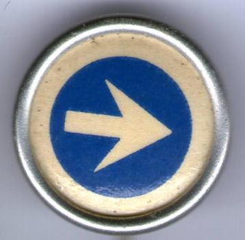 Verkeersbord zilverkleurig speldje ( X_050 ) beschikbaar voor biedingen