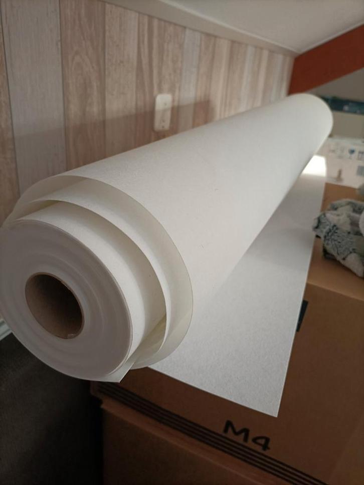 Glad Glasvezelbehang, Doe-het-zelf en Verbouw, Verf, Beits en Lak, Nieuw, Wit, Ophalen of Verzenden