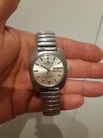Baume en mercier heren horloge, Ophalen of Verzenden, Staal, Leer, Overige merken