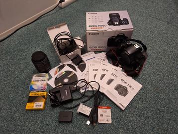 Canon EOS 1100d + 18-55mm kitlens + meer extra’s beschikbaar voor biedingen