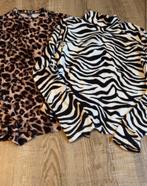 Shein Longsleeve Zebra & Luipaard M, Maat 38/40 (M), Zwart, Ophalen of Verzenden, Zo goed als nieuw