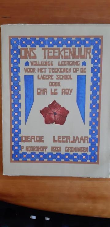 chr Le Roy teekenmappen uit 1931, lagere school, teekenles beschikbaar voor biedingen