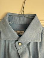 Cesare Attolini, handmade italian shirt.  Rugged cotton. M., Verzenden, Gedragen, Blauw, Halswijdte 39/40 (M)