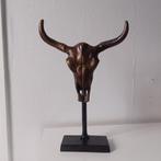 Decoratie Buffelkop metaal 38 x 24 cm, Antiek en Kunst, Ophalen of Verzenden