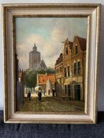 Stadszicht geschilderd door Jan Hofland, Antiek en Kunst, Ophalen