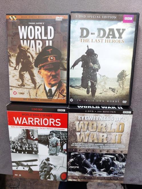 Tweede Wereldoorlog 4 DVD boxsets in nieuwstaat, Cd's en Dvd's, Dvd's | Documentaire en Educatief, Zo goed als nieuw, Oorlog of Misdaad