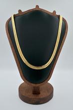 Goldplated visgraat ketting - AL.P7.D3/9, Sieraden, Tassen en Uiterlijk, Kettingen, Verzenden, Zo goed als nieuw, Goud, Overige materialen