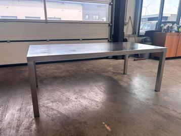 RVS Design Eettafel 200x100x74 beschikbaar voor biedingen