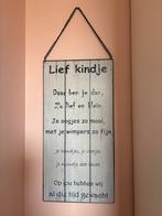 Tekstbord 'Lief Kindje', Ophalen, Gebruikt