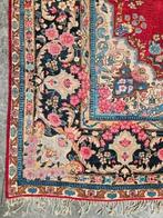 Handgeknoopt Perzisch wol Kerman tapijt pink 273x375cm, 200 cm of meer, 200 cm of meer, Perzisch vintage oosters HYPE, Gebruikt