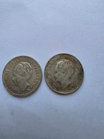2x Halve Gulden Zilver 1930 en 1922, Postzegels en Munten, Munten | Nederland, ½ gulden, Zilver, Ophalen of Verzenden, Koningin Wilhelmina