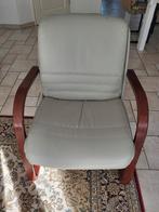 leren fauteuil stoel, Huis en Inrichting, Ophalen, Gebruikt, Minder dan 75 cm, Leer