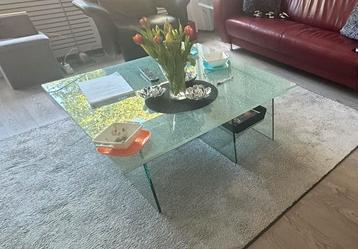 Prachtige glazen salontafel! beschikbaar voor biedingen