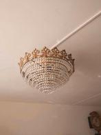 Gave antieke kristallen plafoniere in zeer goede staat, Ophalen of Verzenden, Zo goed als nieuw