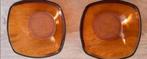 Vier Duralex Schaaltjes Amberkleur, Huis en Inrichting, Keuken | Servies, Ophalen of Verzenden, Overige stijlen, Glas, Schaal of Schalen
