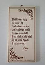 Toon Hermans Tegeltje - 10x20 cm, Ophalen of Verzenden, Zo goed als nieuw