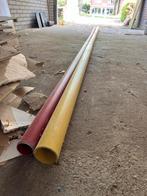 Mantelbuis PVC gas 63mm geel en elektra 50mm rood, Ophalen, Gebruikt, Pvc, 6 meter of meer