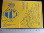 2x sticker touring wegenhulp TW logo anwb belgie, Verzenden, Zo goed als nieuw, Bedrijf of Vereniging