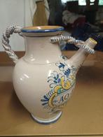 vaas steen, AQD MENTA 20 cm hoog grappig gevlochten, Overige kleuren, Aardewerk of Porselein, Ophalen of Verzenden, Zo goed als nieuw