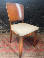 Set 2 vintage antieke houten stoelen jaren dertig art deco, Ophalen