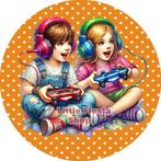 LF6705 icing frosting gamen kids 20cm eetbare taart print, Hobby en Vrije tijd, Ophalen of Verzenden, Nieuw, Taarten, Versiering