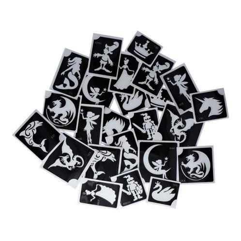 schmink Superstar Fantasy Fairytale XL Glitter Tattoo Stenci, Hobby en Vrije tijd, Feestartikelen, Nieuw, Schmink, Overige, Ophalen of Verzenden