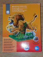 Bewegende 3d leeuw van papier Nieuw, Ophalen of Verzenden, Nieuw, Knutselen