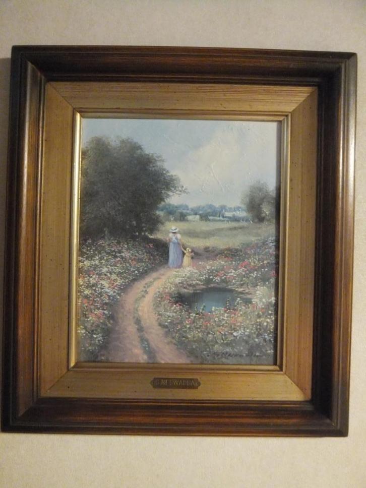 schilderij,GERHARD NESWADBA, Antiek en Kunst, Kunst | Schilderijen | Klassiek, Ophalen of Verzenden