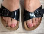 GRATIS VERZENDEN ZWARTE LAK MADRID BIRKENSTOCKS MT 37, Slippers, Verzenden, Zwart, Birkenstock 37
