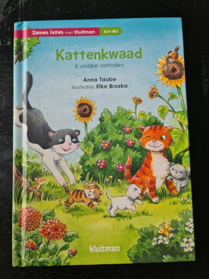 Kattenkwaad - 3 vrolijke verhalen - avi m3 - samen lezen, Boeken, Kinderboeken | Jeugd | onder 10 jaar, Zo goed als nieuw, Fictie algemeen