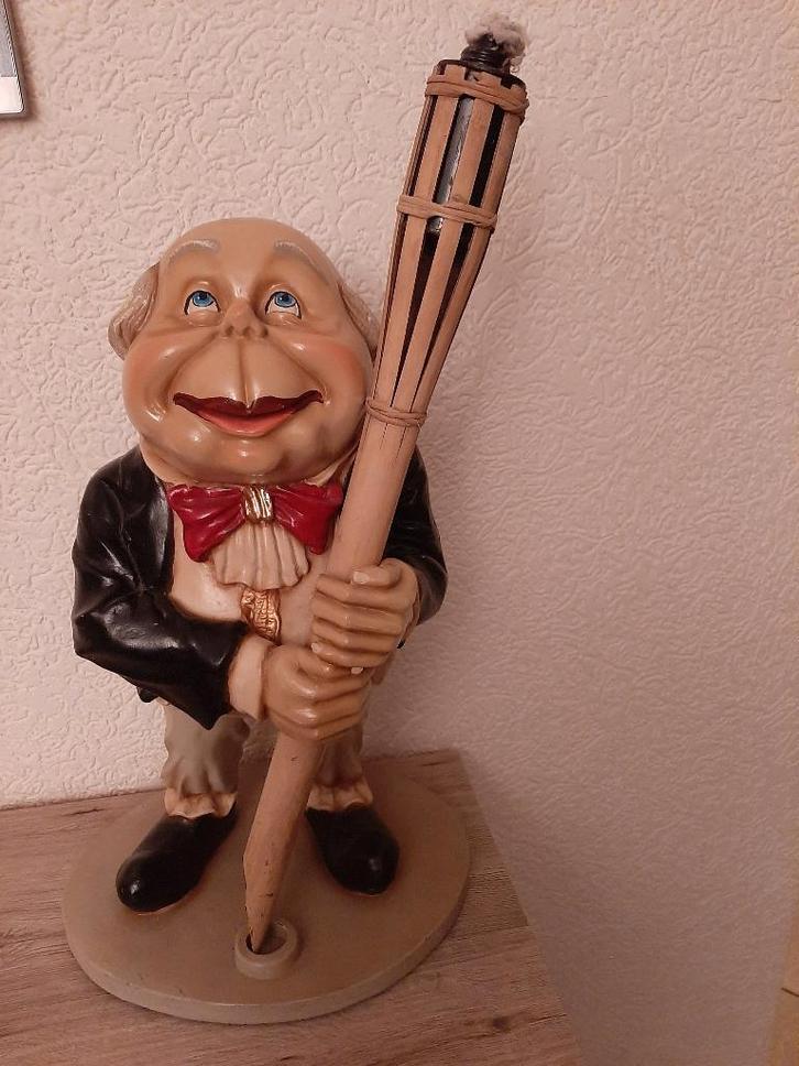 laven efteling Loly de tuinlaaf met fakkel, Verzamelen, Efteling, Zo goed als nieuw, Beeldje of Poppetje, Ophalen of Verzenden